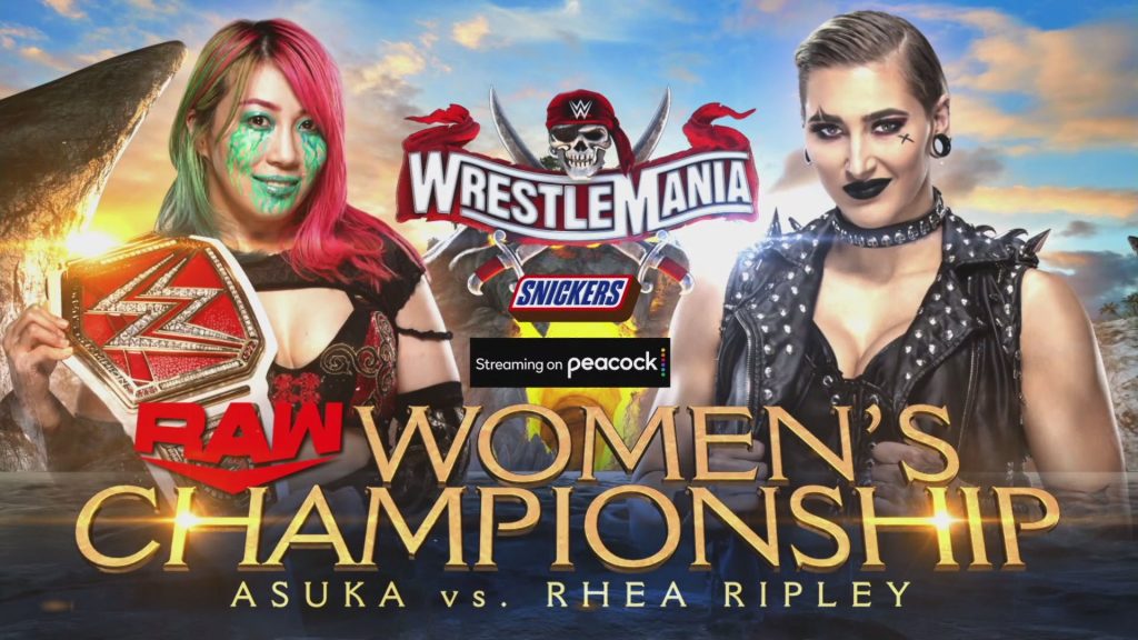 Asuka defenderá el Campeonato Femenino de Raw ante Rhea Ripley en WrestleMania 37