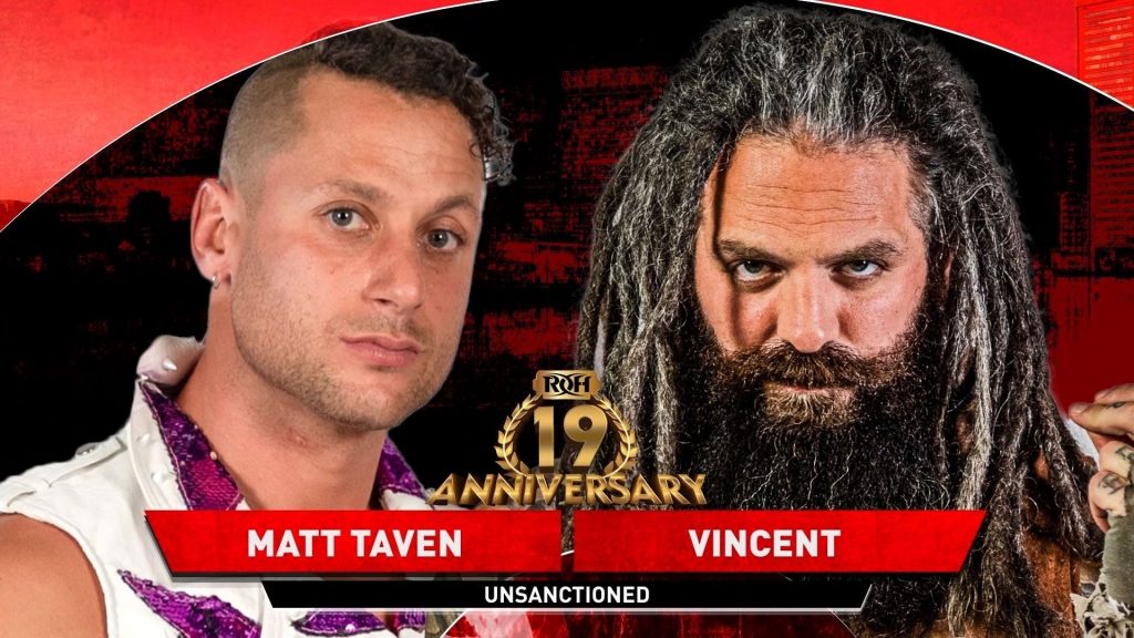 Matt Taven y Vincent se enfrentarán en ROH 19th Anniversary