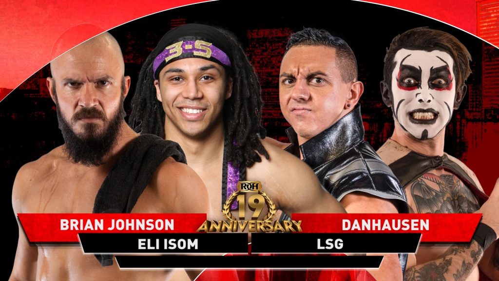 ROH 19th Anniversary confirma combate entre LSG, Brian Johnson, Eli Isom y Danhausen