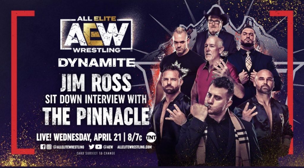 Segmento de The Pinnacle anunciado para AEW Dynamite