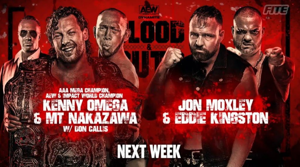 All Elite Wrestling anuncia varios combates para el próximo AEW Dynamite: Blood and Guts
