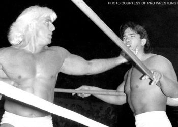 Flair y Steamboat en WrestleWar 1989