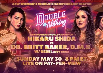 Hikaru Shida defenderá el Campeonato Femenino de AEW ante Britt Baker en Double or Nothing 2021