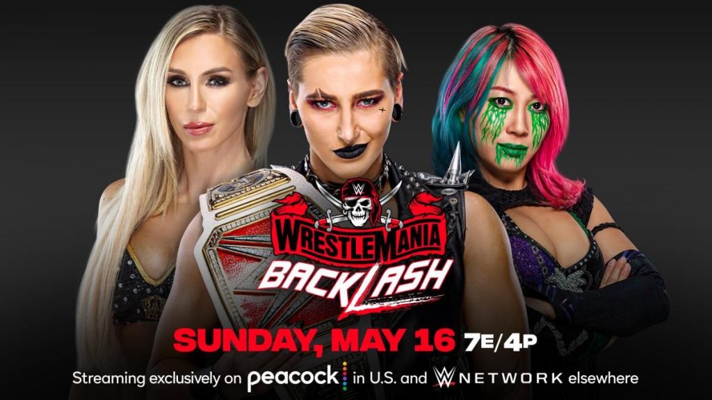 Apuestas WWE WrestleMania Backlash: Rhea Ripley vs. Asuka vs. Charlotte Flair