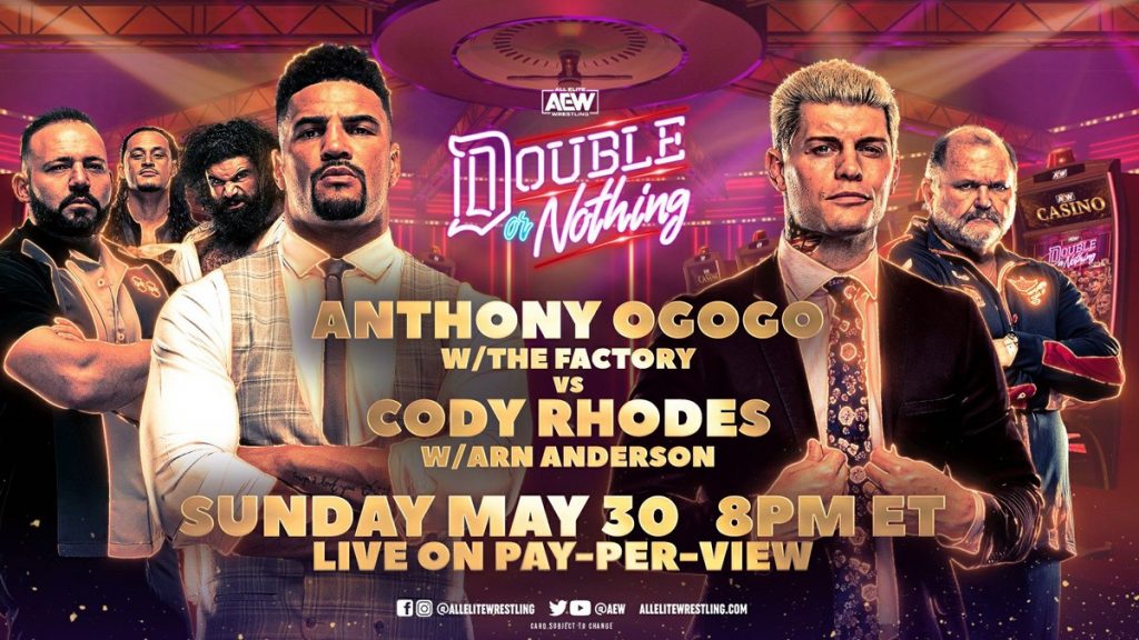 Apuestas AEW Double or Nothing: Anthony Ogogo vs. Cody Rhodes