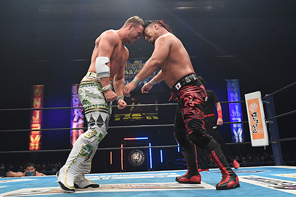 Will Ospreay y Shingo Takagi en NJPW Wrestling Dontaku