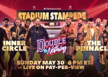 The Pinnacle se enfrentará a The Inner Circle en un Stadium Stampede Match en AEW Double or Nothing 2021 Sammy Guevara confirma que llevar el Stadium Stampede enfrente del público fue idea suya