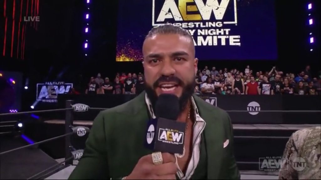 Andrade piensa que el calendario de las superestrellas de WWE es inhumano