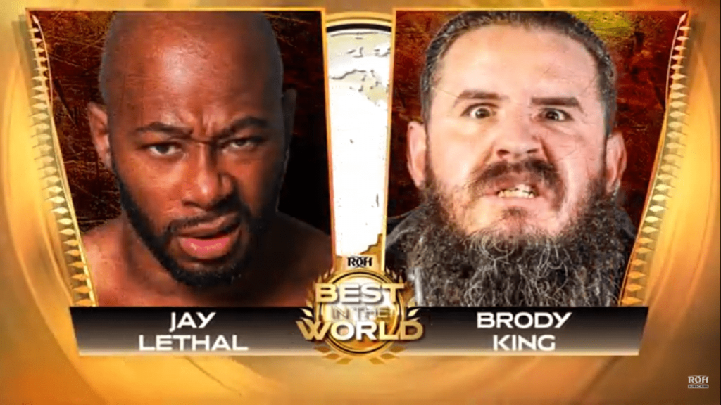 Brody King vs. Jay Lethal, primer combate confirmado para ROH Best in the World 2021