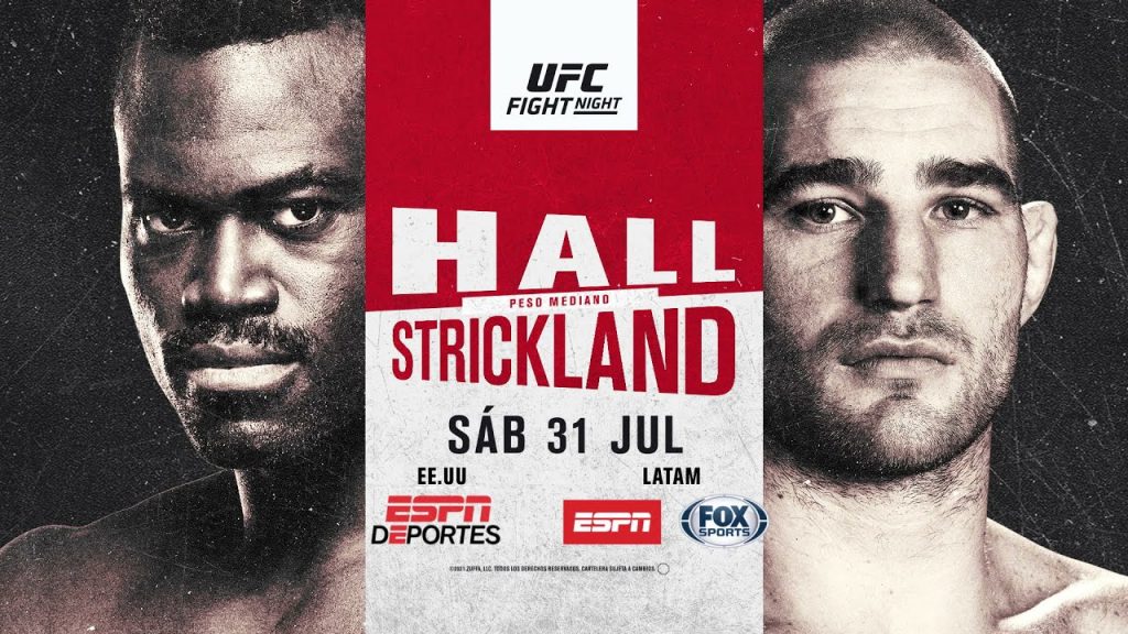 Resultados UFC Vegas 33: Hall vs. Strickland