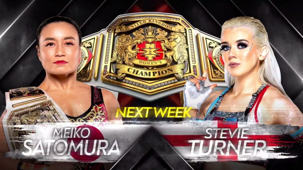 Meiko Satomura defenderá el Campeonato Femenino de NXT UK ante Stevie Turner