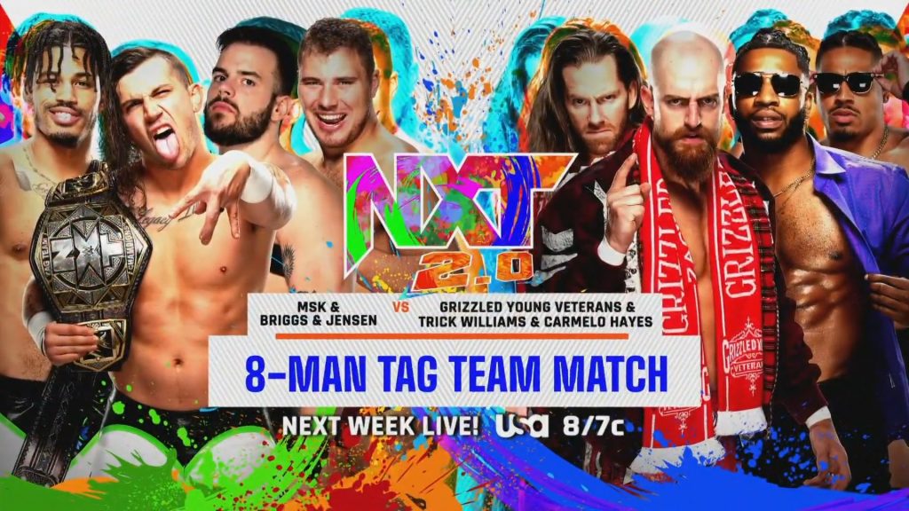 Dos combates anunciados para el próximo show de WWE NXT 2.0