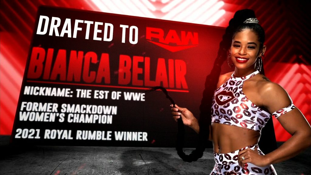 Bianca Belair es traspasada a RAW en el WWE Draft 2021