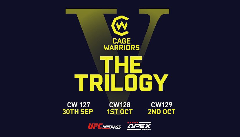 Resultados Cage Warriors 127, 128 y 129: The Trilogy V
