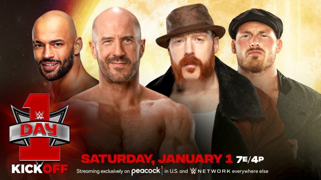 Cesaro & Ricochet se enfrentarán a Sheamus & Ridge Holland en el kickoff de WWE Day 1
