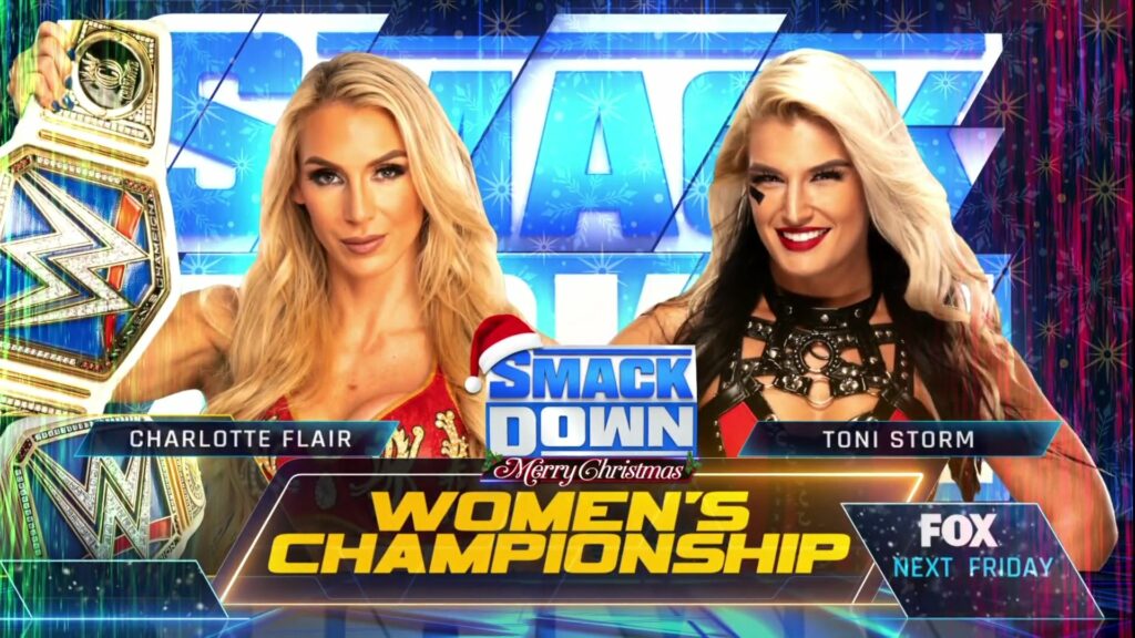 Charlotte Flair defenderá el Campeonato Femenino contra Toni Storm en el próximo SmackDown