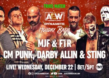 Resultados AEW Dynamite Holiday Bash 22 de diciembre de 2021
