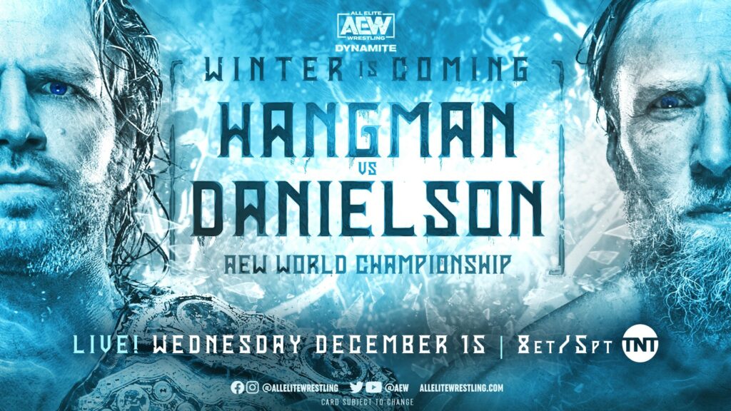 'Hangman' Page defenderá el Campeonato Mundial de AEW ante Bryan Danielson en Winter is Coming 2021