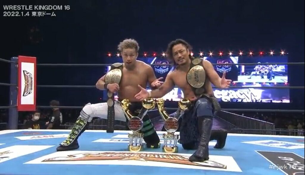Hirooki Goto y YOSHI-HASHI ganan los Campeonatos por Parejas de IWGP en Wrestle Kingdom 16