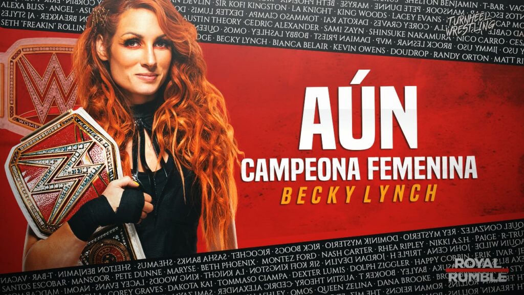 Becky Lynch retiene el Campeonato femenino de RAW en Royal Rumble 2022