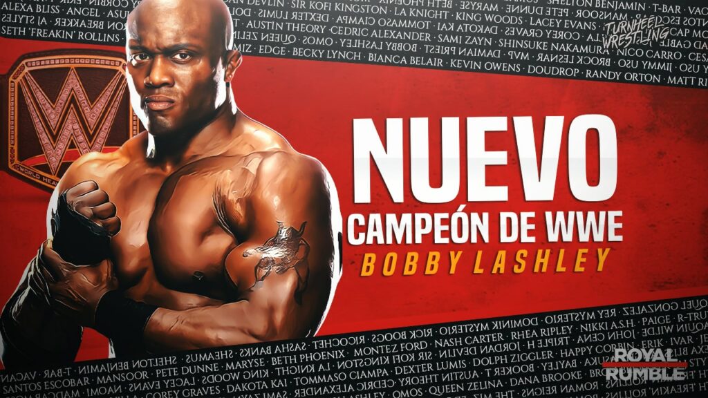 Bobby Lashley se corona como nuevo Campeón de WWE en Royal Rumble 2022