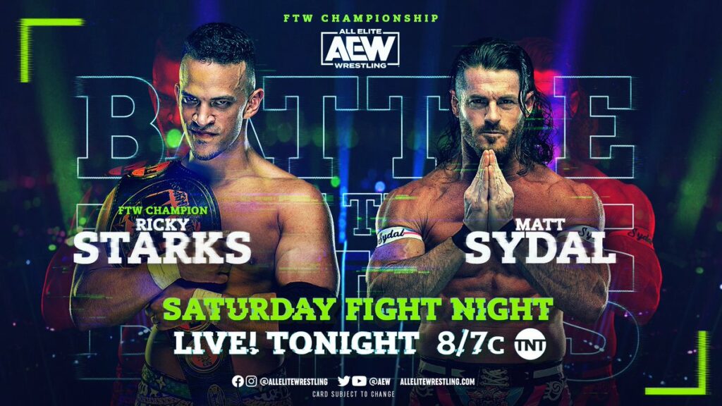 Ricky Starks defenderá el Campeonato FTW contra Matt Sydal en AEW Battle of the Belts 2022
