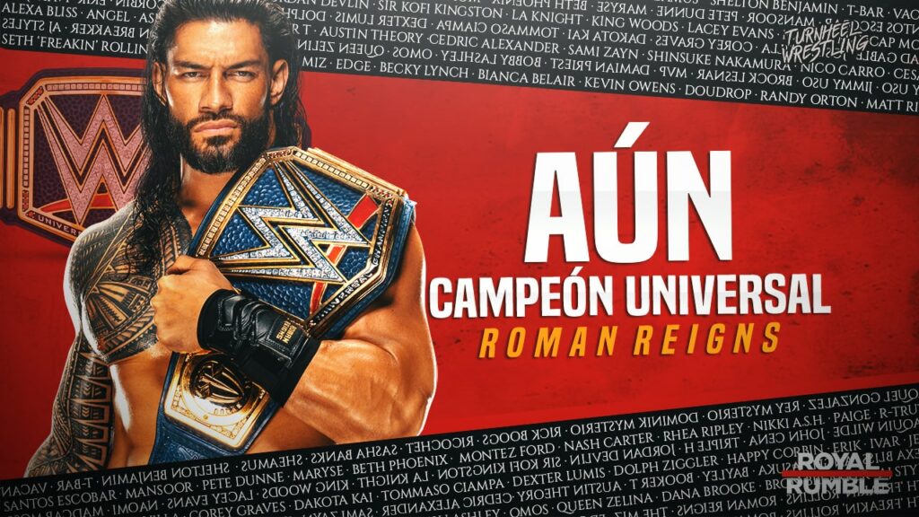Roman Reigns retiene el Campeonato Universal por descalificación en Royal Rumble 2022