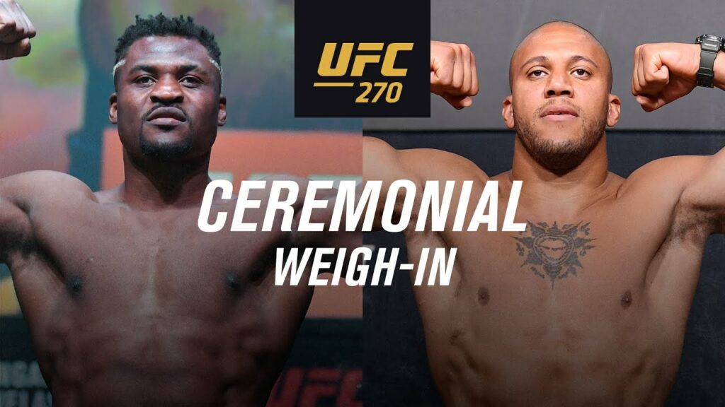 Ceremonia de pesaje UFC 270: Ngannou vs. Gane