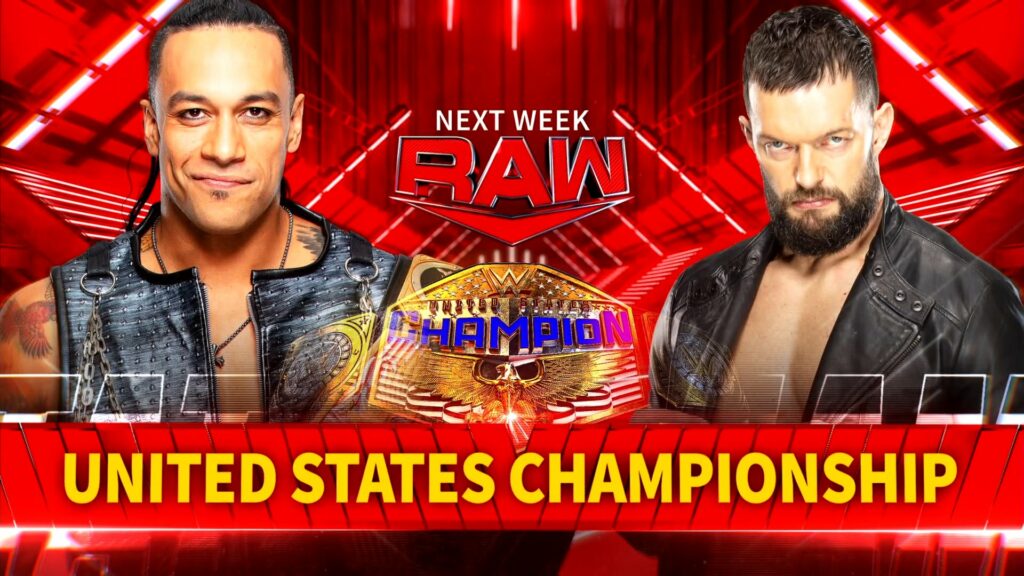 Damian Priest defenderá el Campeonato de Estados Unidos frente a Finn Bálor la próxima semana en WWE RAW