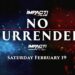 Cartelera IMPACT No Surrender 2022 actualizada