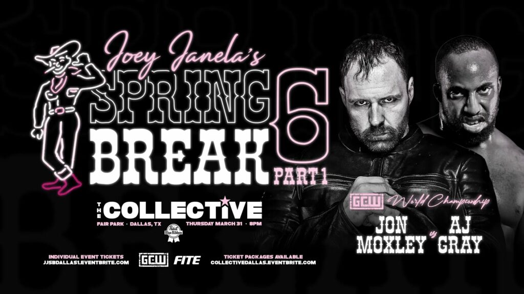 Jon Moxley defenderá el Campeonato Mundial de GCW contra AJ Gray en Joey Janela's Spring Break 6