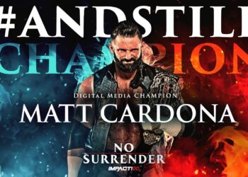 Matt Cardona retiene el Campeonato de Medios Digitales por descalificación en IMPACT No Surrender 2022