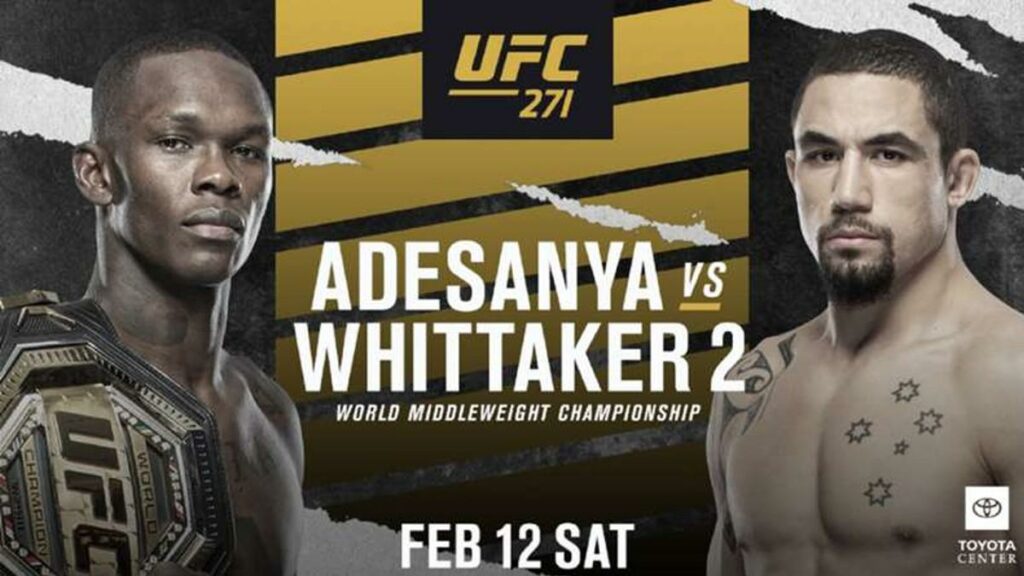 Apuestas UFC 271: Adesanya vs. Whittaker 2