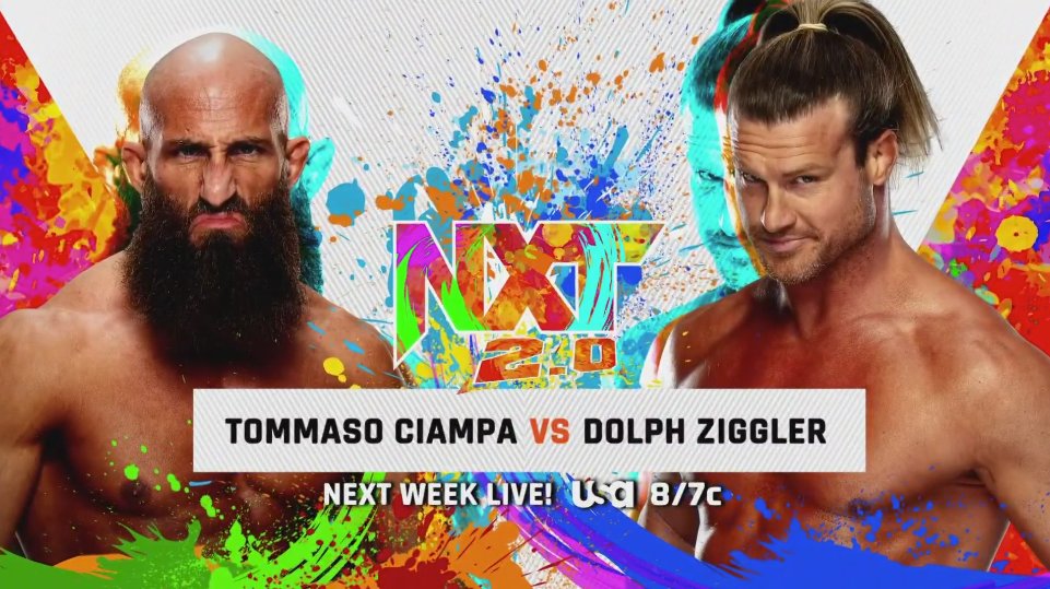 WWE anuncia el primer combate de Dolph Ziggler en NXT 2.0 y más luchas para la próxima semana