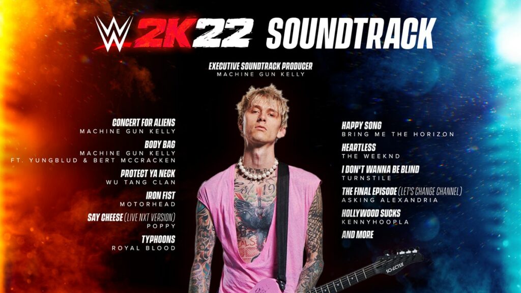 WWE 2K22 revela el soundtrack que tendrá el videojuego