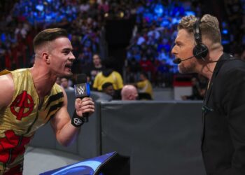 Austin Theory reacciona a su combate en WrestleMania 38