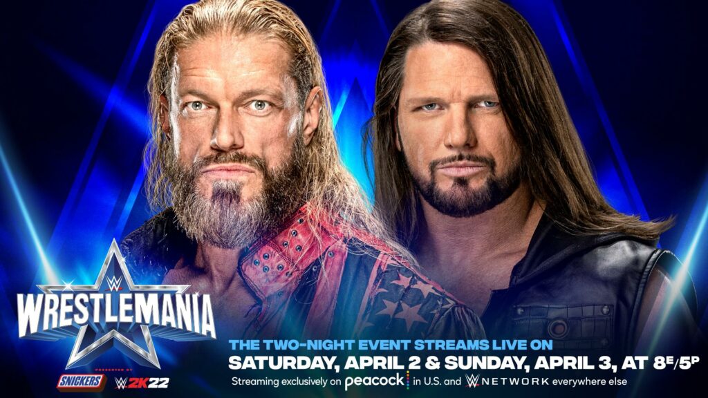 WWE podría haber cambiado de día el combate entre Edge y AJ Styles en WrestleMania 38