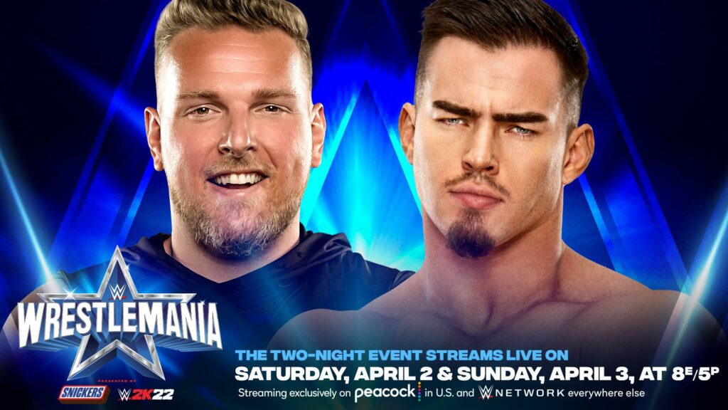 Pat McAfee y Austin Theory se verán las caras en WrestleMania 38