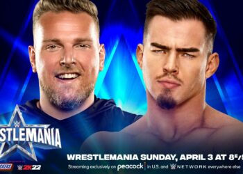 El combate entre Pat McAfee y Austin Theory en WrestleMania 38 ya tiene noche asignada
