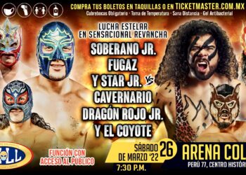 Resultados CMLL Sábado de Coliseo 26 de marzo de 2022