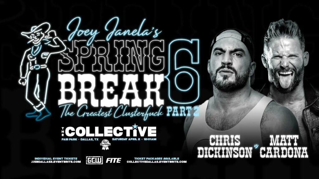 Matt Cardona luchará ante Chris Dickinson en GCW Joey Janela's Spring Break 6