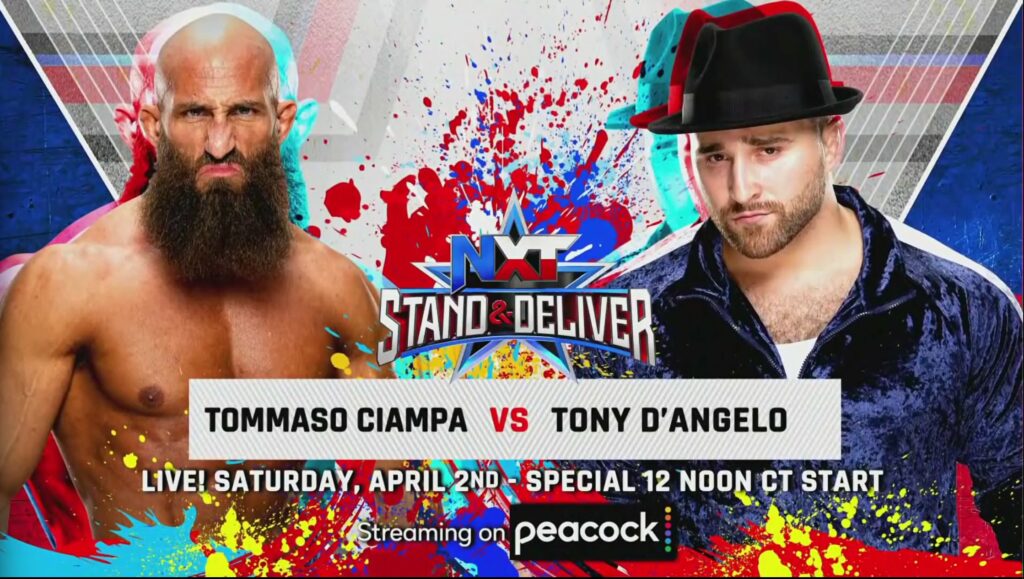 Tommaso Ciampa luchará contra Tony D’Angelo en NXT Stand & Deliver 2022