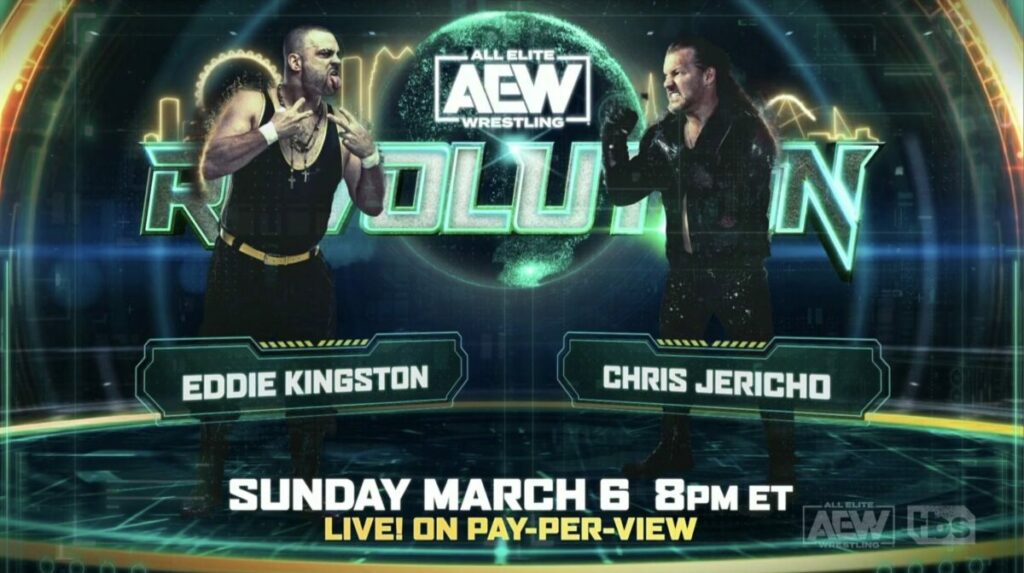 Apuestas AEW Revolution: Chris Jericho vs. Eddie Kingston