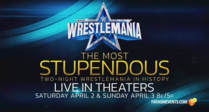 WrestleMania 38 será proyectado en salas de cine de Estados Unidos