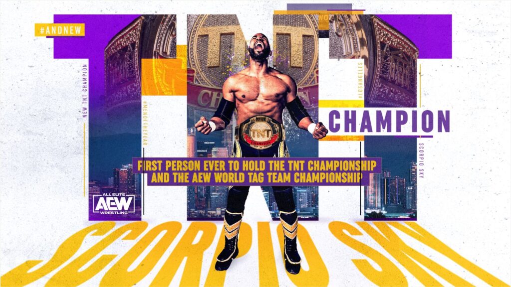 Scorpio Sky gana el Campeonato de TNT luego de vencer a Sammy Guevara en AEW Dynamite