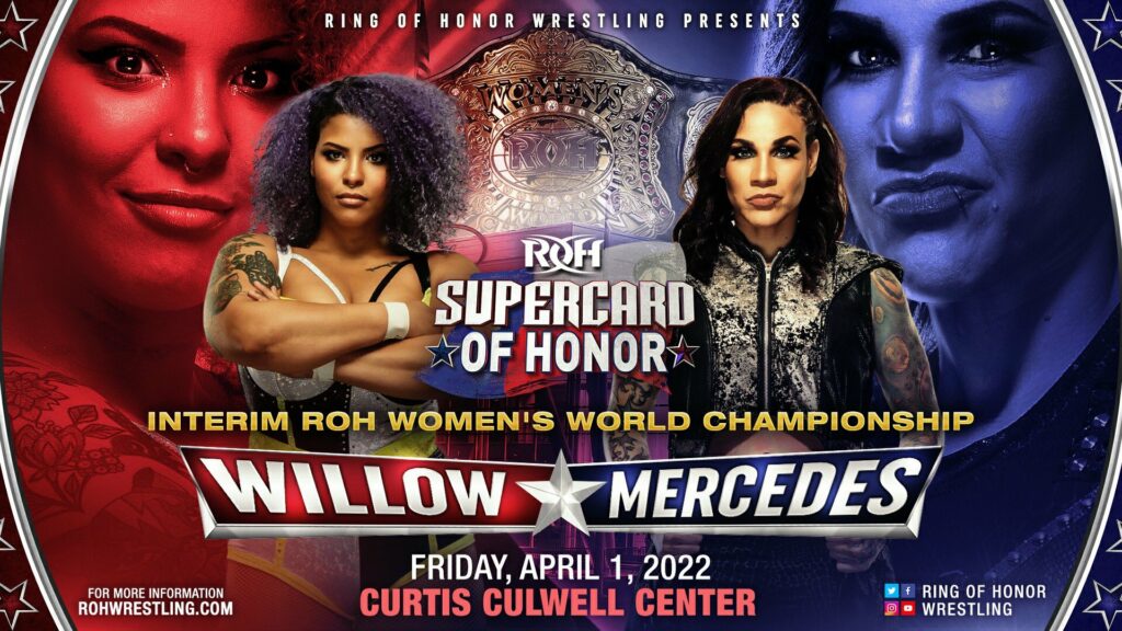 Willow y Mercedes Martinez lucharán por el Campeonato Mundial Femenino interino de ROH en Supercard of Honor 2022