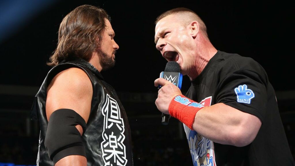AJ Styles sobre John Cena: "Nunca he visto a alguien trabajar tanto como él"