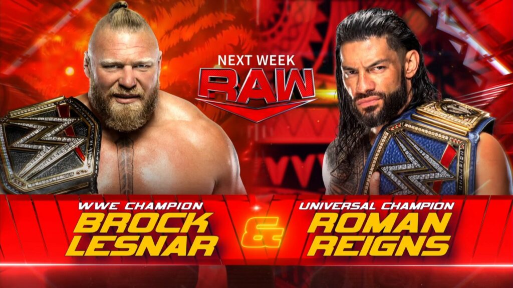 Roman Reigns y Brock Lesnar estarán en el próximo show de WWE RAW