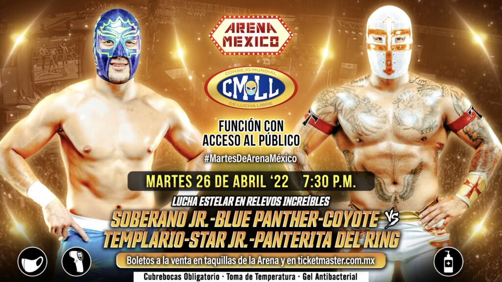 Resultados CMLL Martes de Arena México 26 de abril de 2022