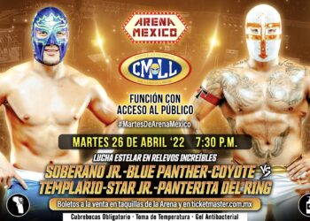Resultados CMLL Martes de Arena México 26 de abril de 2022